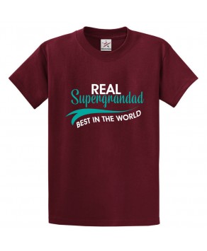 Real Supergrandad Best In The World Classic Mens Adults T-Shirt For Grand Dad